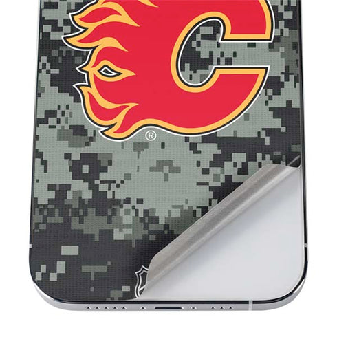 NHL Calgary Flames Camo iPhone 12 Pro Max Skin